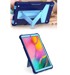 NIKCORP Oklopna maska za Samsung Galaxy Tab A 10.1" s postoljem robusna trodijelna zaštitna futrola za tablet, plava